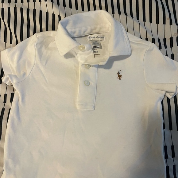 Ralph Lauren Kids Polo Shirt - White 9M - Picture 1 of 3